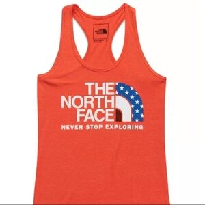 NWT The North Face Orange Tank Top XL
